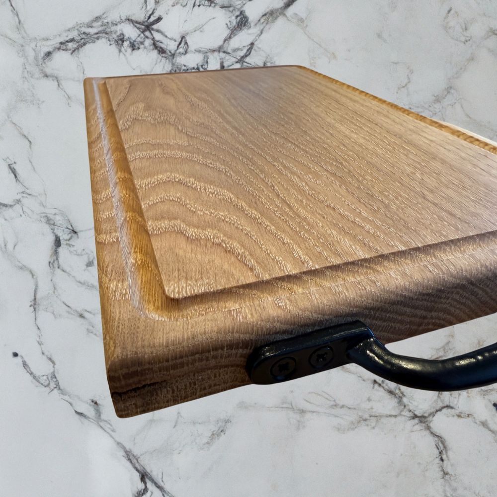 Solid Oak Serving / Chopping Board With Groove